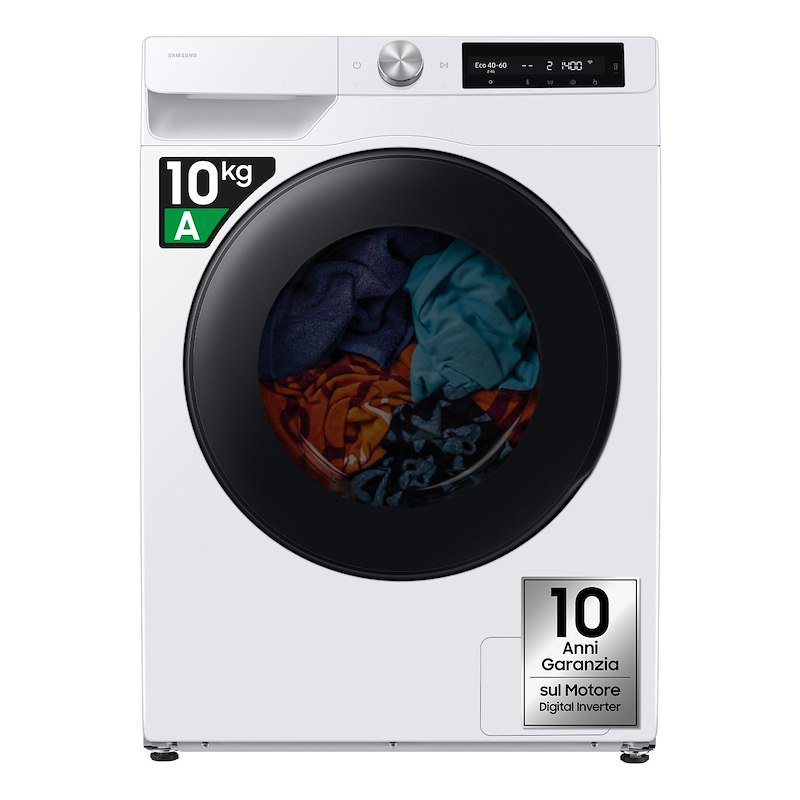 Samsung Lavasciuga AI Control Ecodosatore 10/6Kg Serie WD6400H CLASSE A Bianco