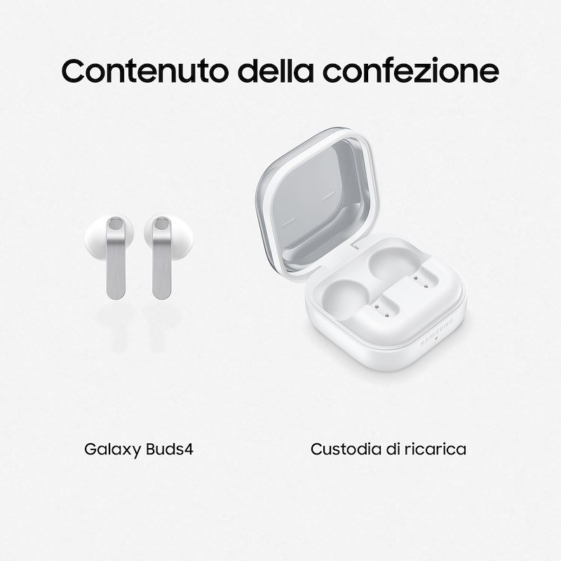 Samsung Galaxy Buds4 Auricolari Wireless, White - 9