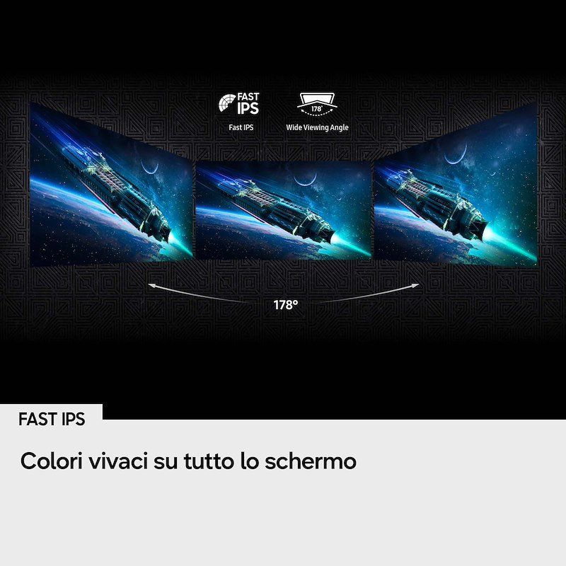 Samsung Monitor gaming 27" Odyssey G5 Ls27fg502euxen