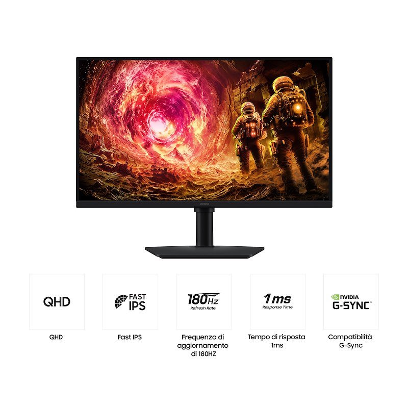 Samsung Monitor gaming 27" Odyssey G5 Ls27fg502euxen