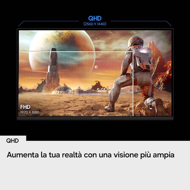 Samsung Monitor gaming 27" Odyssey G5 Ls27fg502euxen
