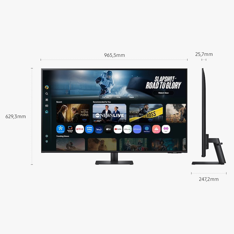 Samsung M7 Smart Monitor 43" UHD - M70F Ls43fm702uuxen