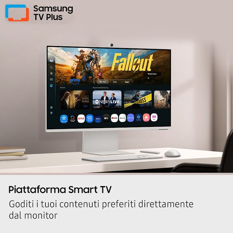 Samsung Smart Monitor M9 Ls32fm900suxen 32" Argento