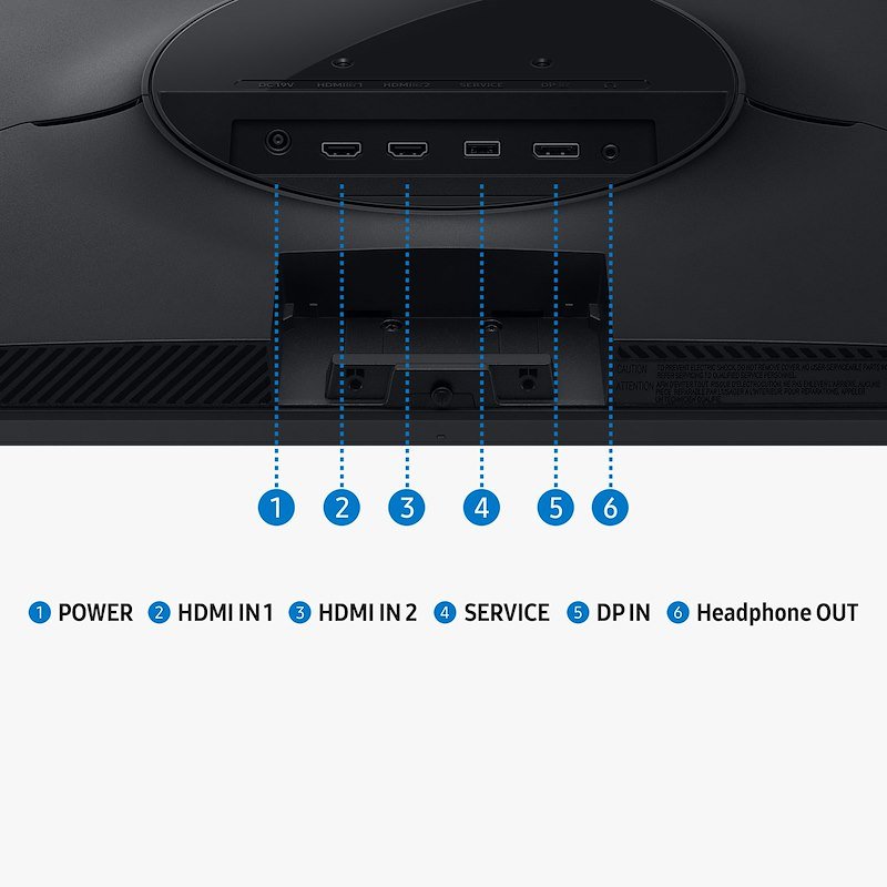 Samsung Monitor Gaming  27"  Odyssey G5 - G53F QHD Flat Ls27fg530euxen Black