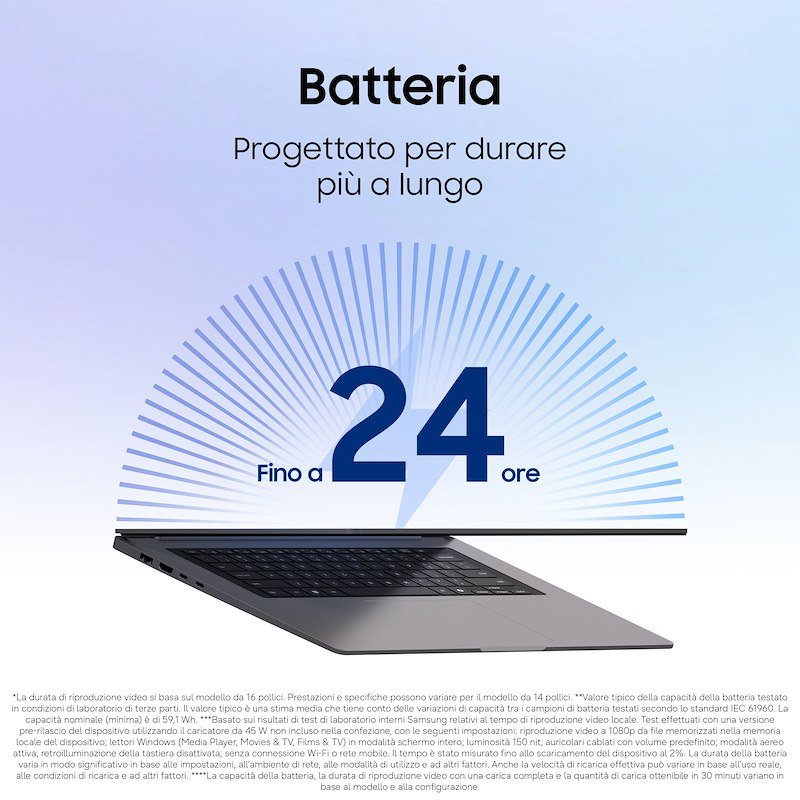 Samsung Notebook 16" Galaxy Book6 Np760vjg-ka1it Gray