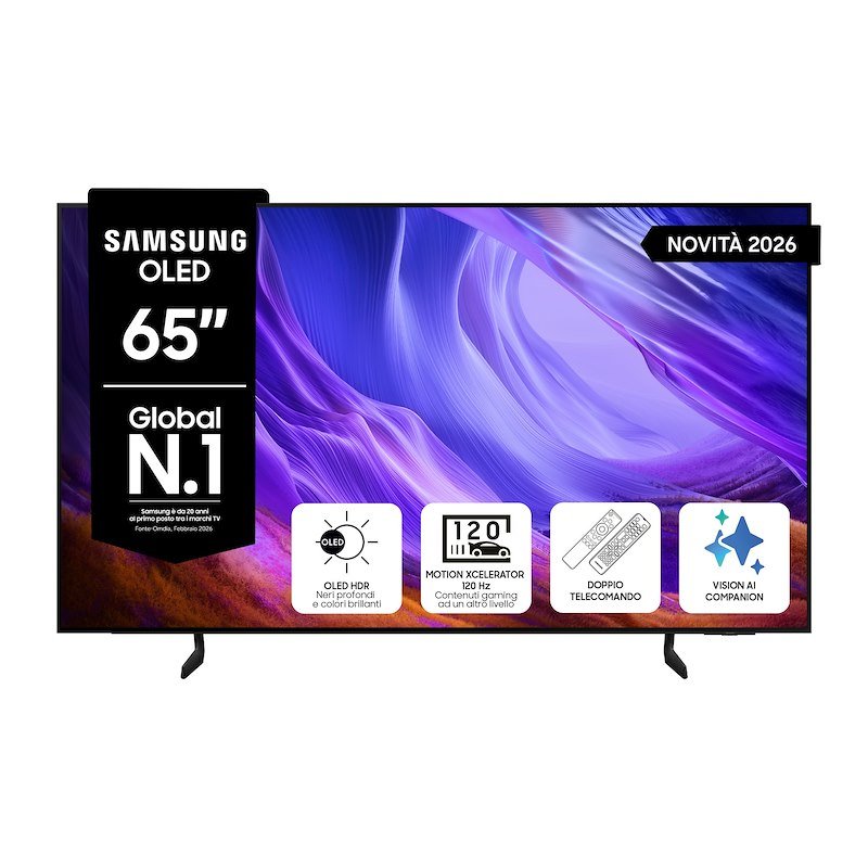 Samsung TV OLED 65"  Qe65s85haexzt Black