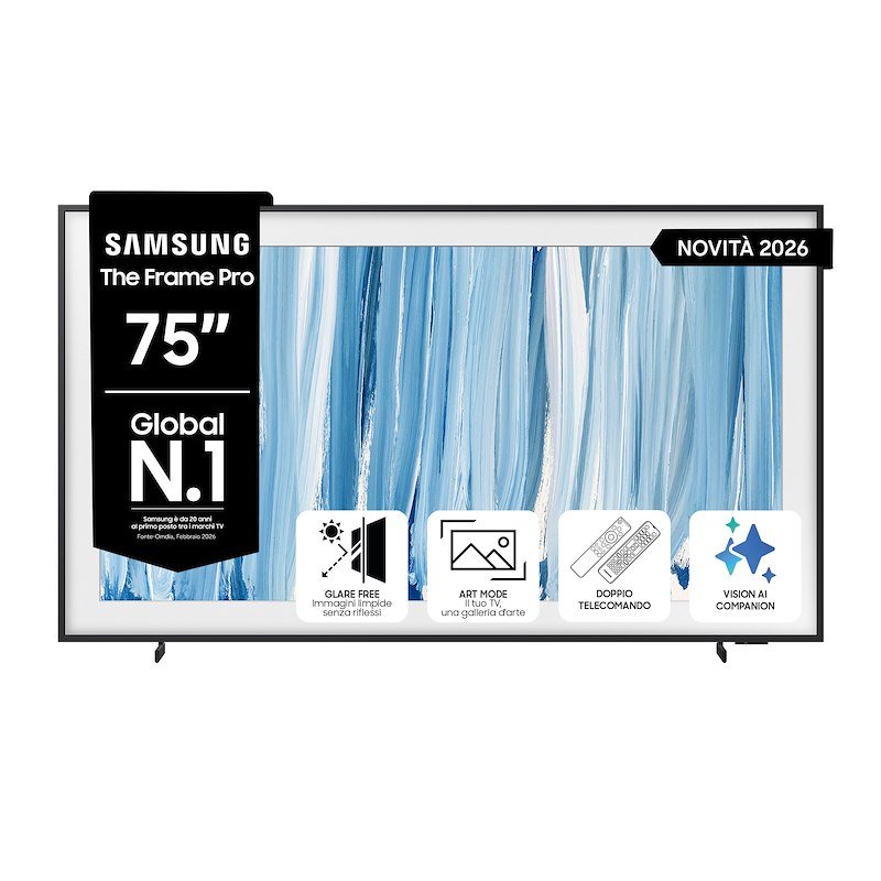 Samsung TV QLED 75" The Frame Pro Qe75ls03hwuxzt