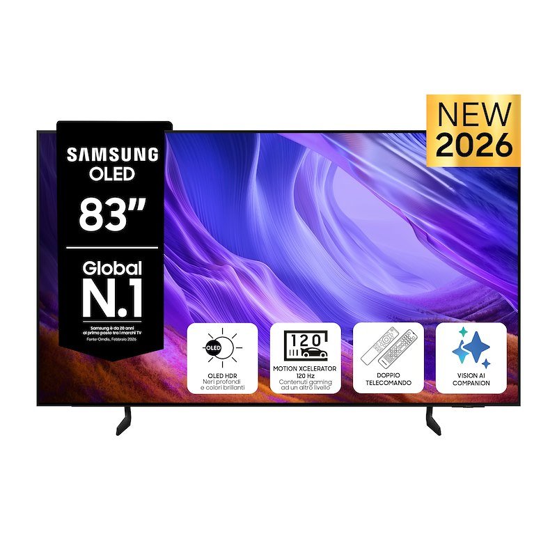 Samsung TV OLED 83" Qe83s85haexzt Black