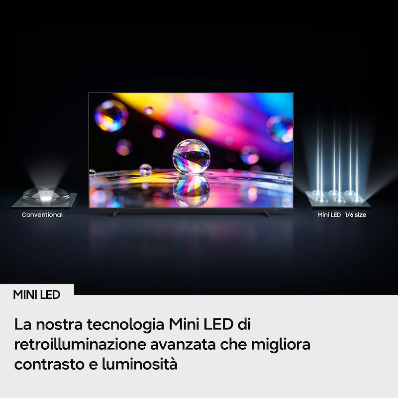 Samsung TV mini led 55" Ue55m80hauxzt Titan Black