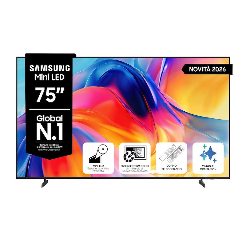 Samsung Smart TV Mini LED 4K 75"  Ue75m70hauxzt Titan Gray