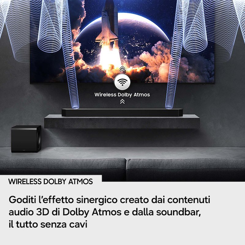 Samsung Soundbar Audio 11.1.4 canali Hw-q990h/zf