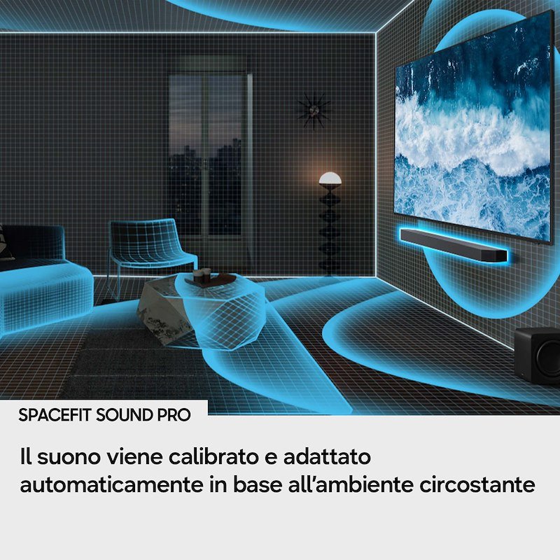 Samsung Soundbar Audio 11.1.4 canali Hw-q990h/zf