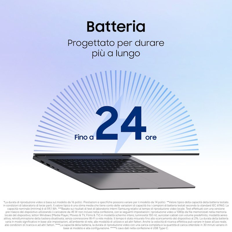 Samsung Notebook Galaxy Book6 14" Np740vjk-kg3it  Gray