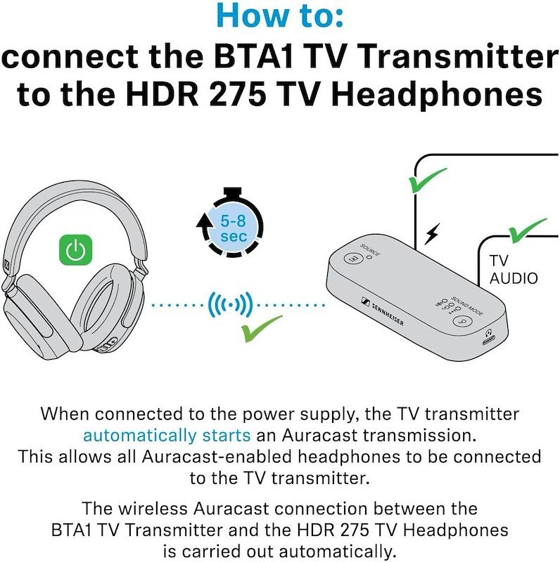 Sennheiser Cuffie TV Rs275 Nero