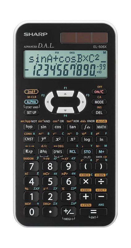 Sharp Calcolatrice Scientifica EL-506TS Nero