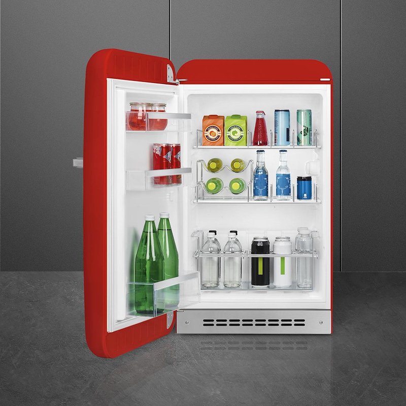 Smeg Miini Frigorifero Fab10hlrd6 Rosso
