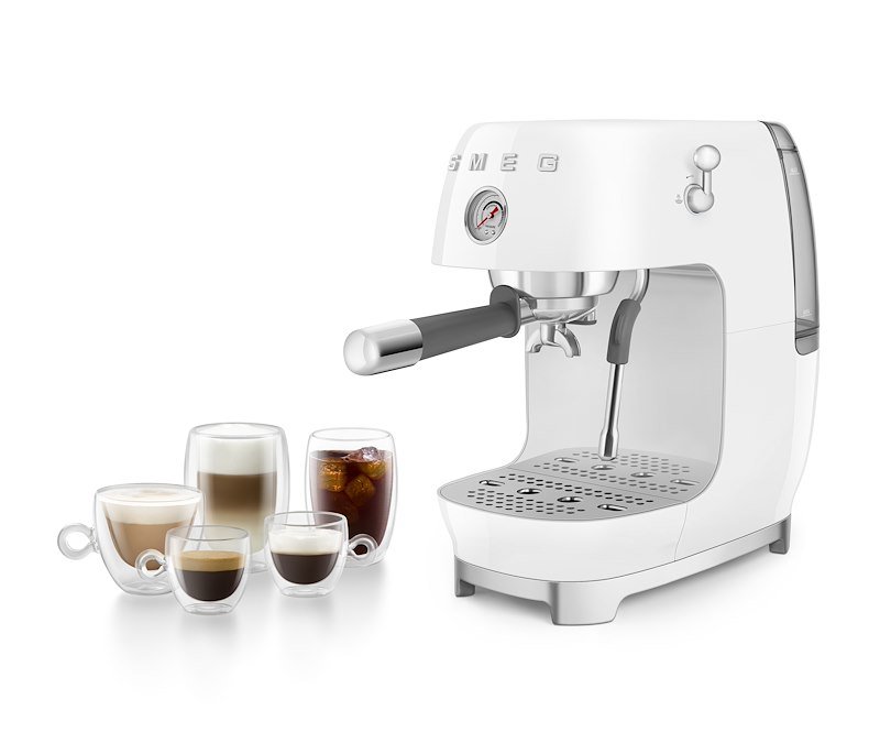 Smeg Macchina da Caffè Espresso Ecf03wheu Bianca