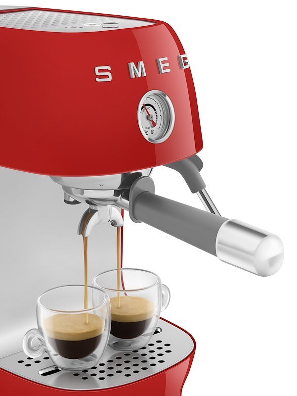 Smeg Macchina da Caffè Espresso Ecf03rdeu red