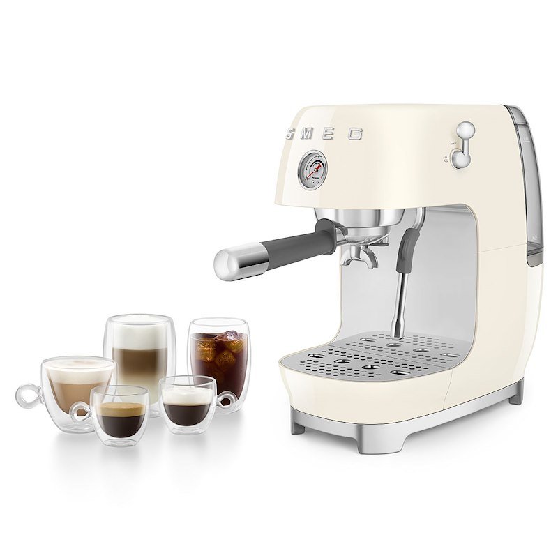 Smeg Macchina da Caffè Espresso Ecf03creu panna