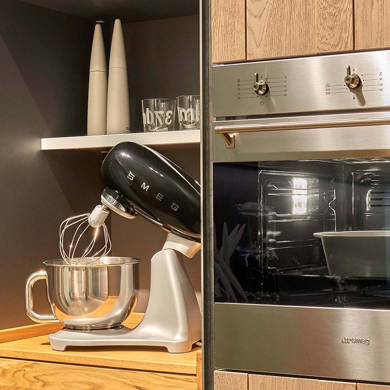 Smeg Impastatrice Smf04bleu Standard 50's Style Nero