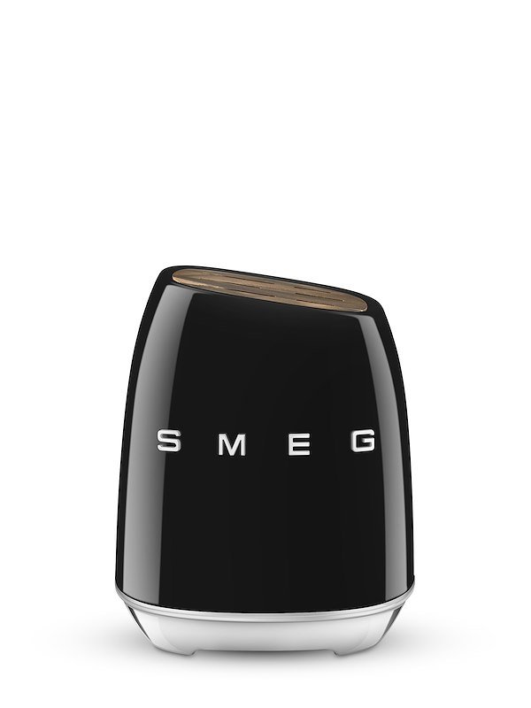 Smeg Ceppo Portacoltelli con set coltelli Kbsf02bl Nero