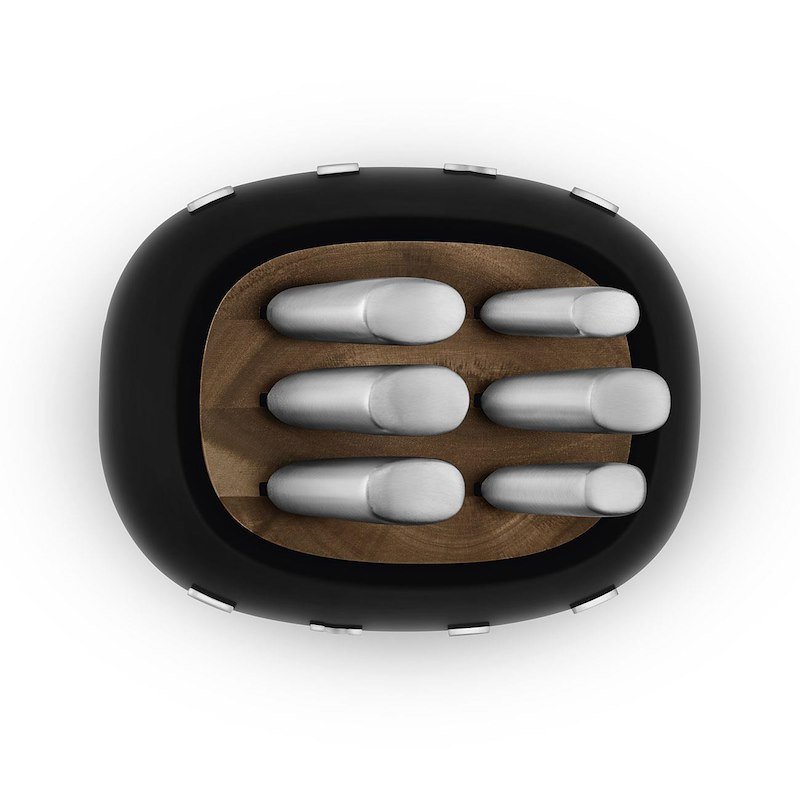 Smeg Ceppo Portacoltelli con set coltelli Kbsf02bl Nero