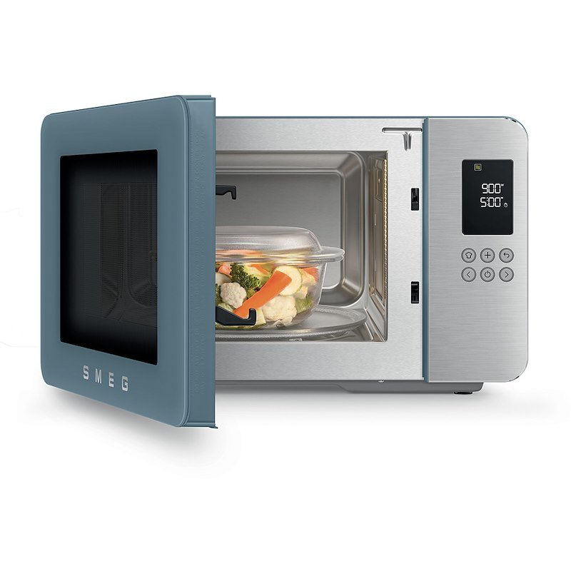 Smeg Forno a Microonde con Grill  Moc01sbmeu Storm Blue Opaco