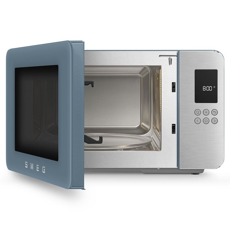 Smeg Forno a Microonde con Grill  Moc01sbmeu Storm Blue Opaco