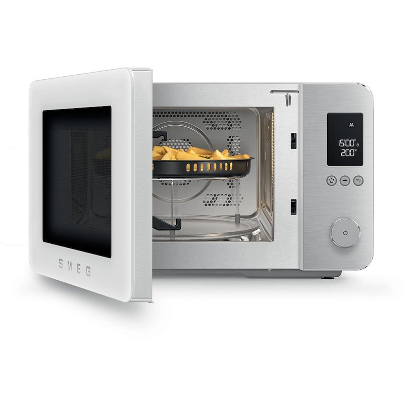 Smeg Forno a microonde combinato Moc02whmeu Bianco