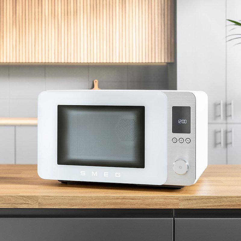 Smeg Forno a microonde combinato Moc02whmeu Bianco