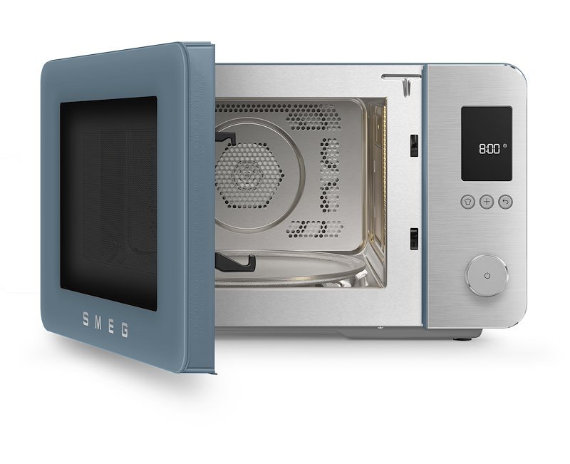 ìSmeg Forno a Microonde con Grill Moc02sbmeu Blu Tempesta