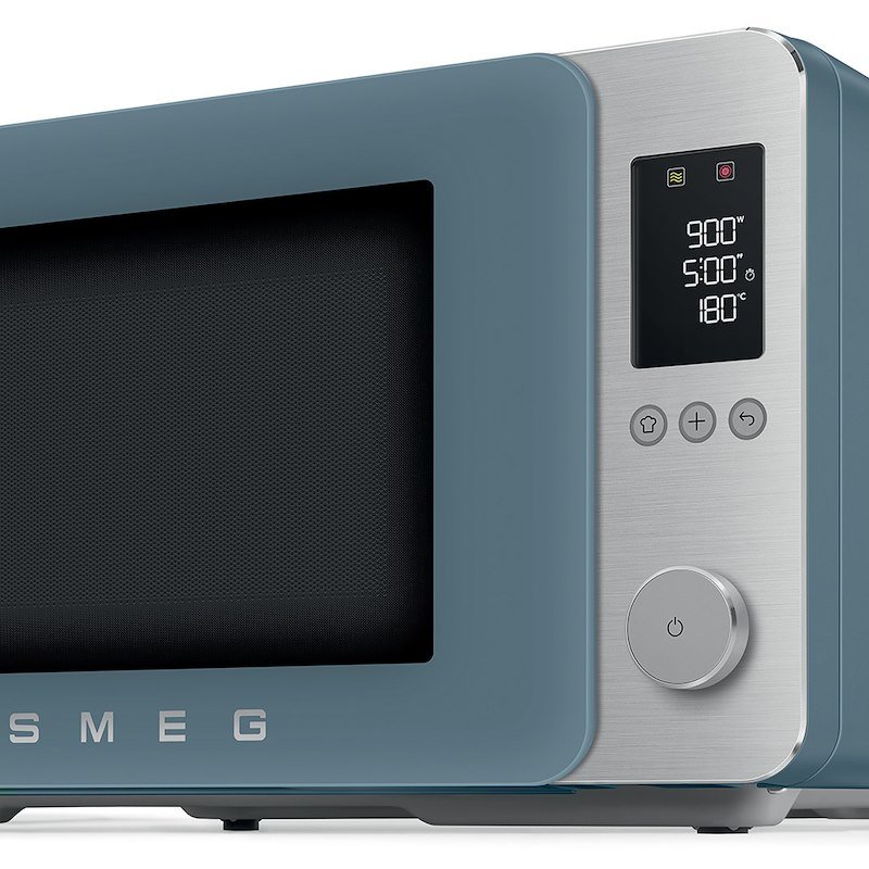 ìSmeg Forno a Microonde con Grill Moc02sbmeu Blu Tempesta