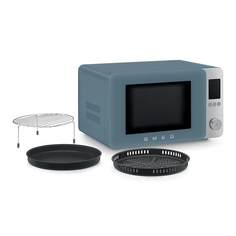 ìSmeg Forno a Microonde con Grill Moc02sbmeu Blu Tempesta