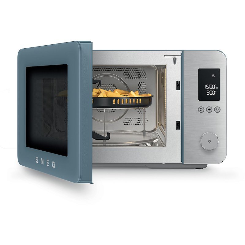 ìSmeg Forno a Microonde con Grill Moc02sbmeu Blu Tempesta