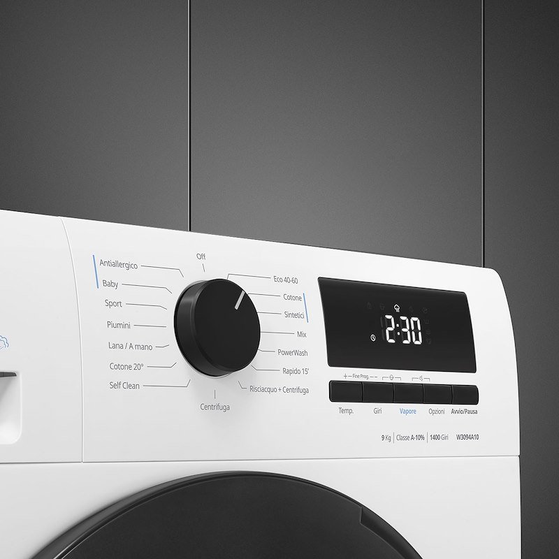 Smeg Lavatrice Slim 9kg W3094a10 Bianco
