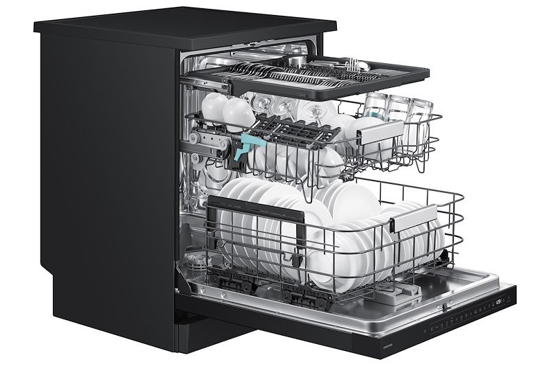 Samsung Lavastoviglie Libera Installazione Serie 80 DW80H73YAFFU1 Nero