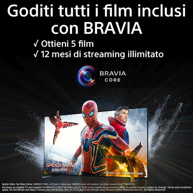 SONY Tipologia dello schermo: LED Dimensioni display :55 KD55X85LAEP Nero