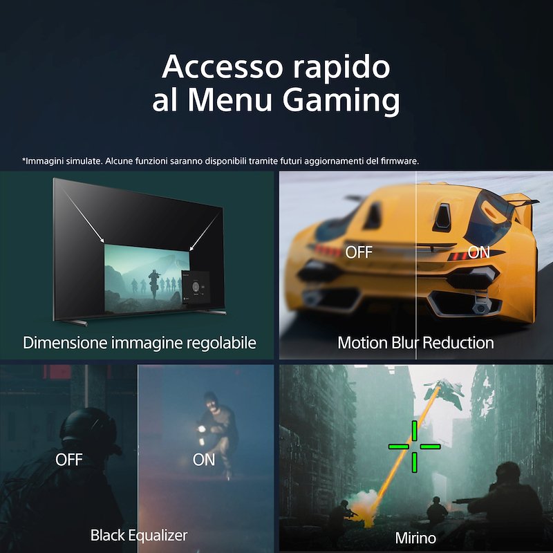 SONY Tipologia dello schermo: LED Dimensioni display :55 KD55X85LAEP Nero