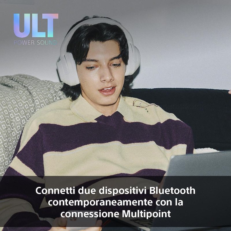 Sony Cuffie a padiglione Whult900nw.ce7 Bianco