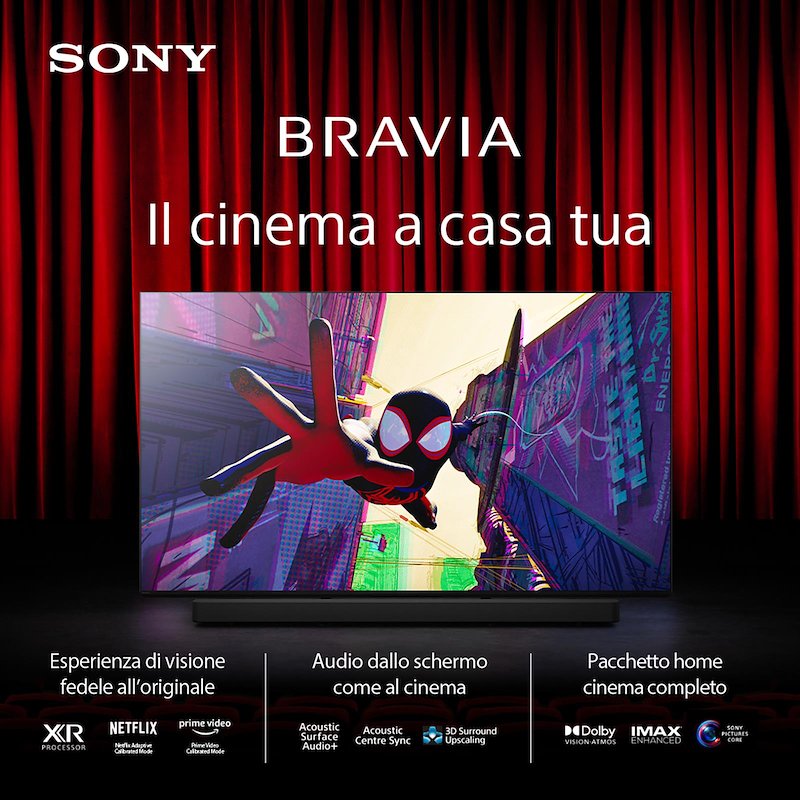 Sony Tv Mini LED 65" K65XR70AEP Nero