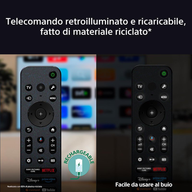 Sony Tv Mini LED 65" K65XR70AEP Nero