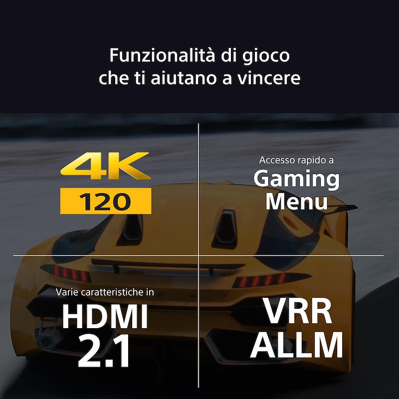 Sony Tv Mini LED 65" K65XR70AEP Nero