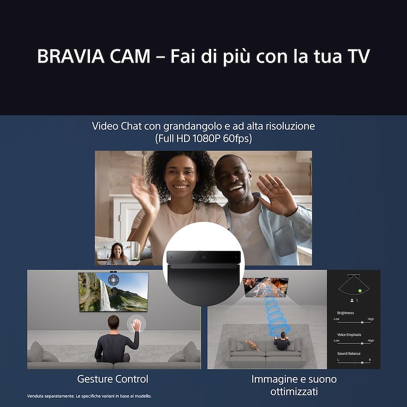 Sony Tv Mini LED 65" K65XR70AEP Nero