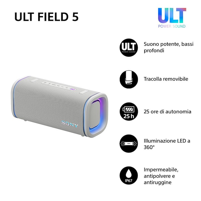 Sony Speaker Srsult50w.ce7 Bianco