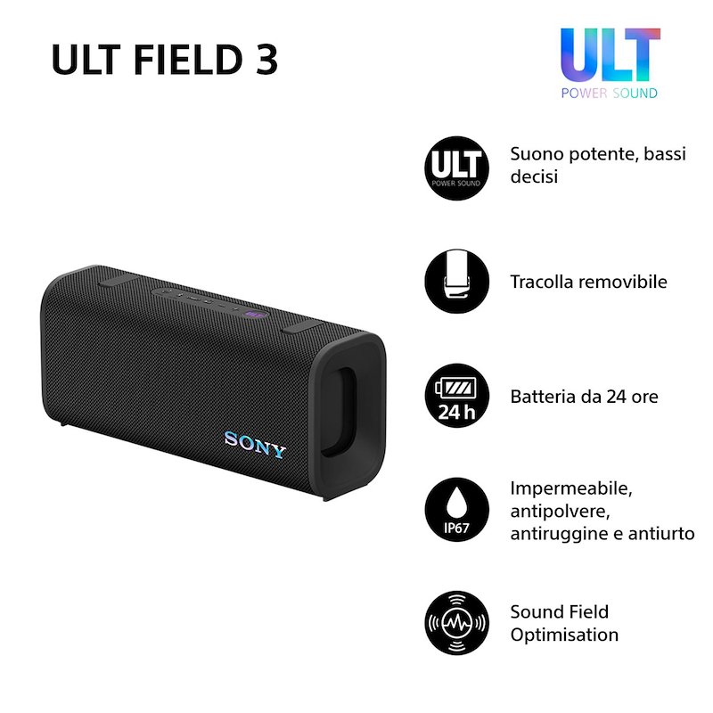 Sony Speaker Srsult30b.ce7 Nero