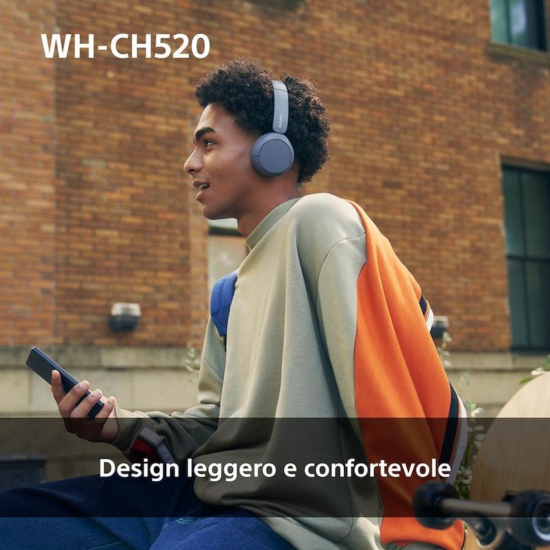 Sony Cuffie a padiglione chiuso Whch520p.ce7 Rosa