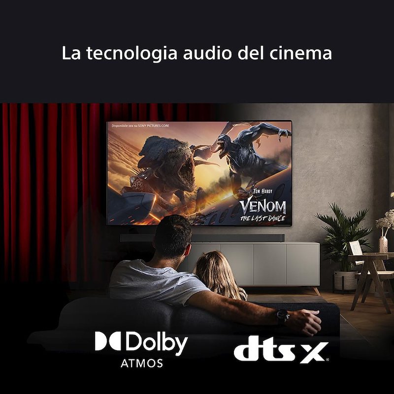 Sony Soundbar + Subwoofer 3.1.2 BRAVIA Theatre Bar 6 Htbd60.cel Nero