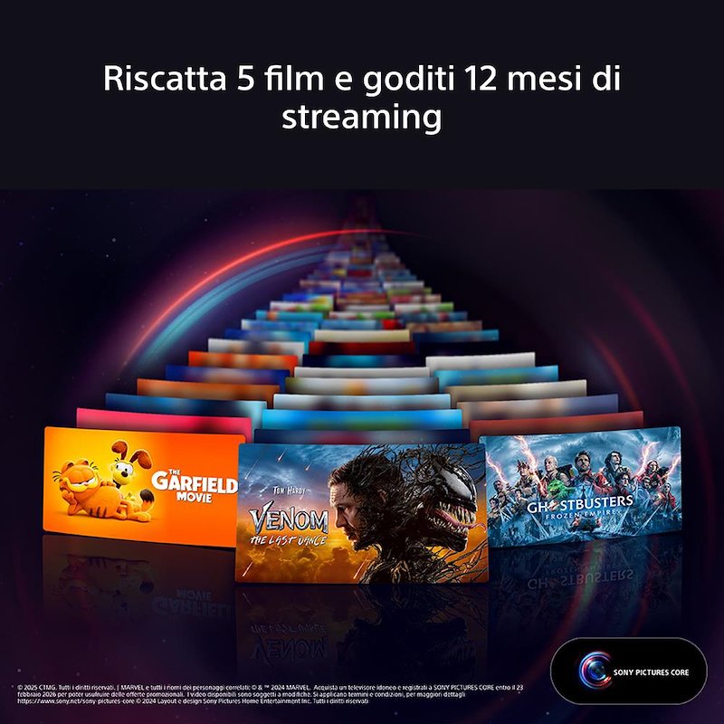 Sony TV LED 50" K50s39b.cei nero