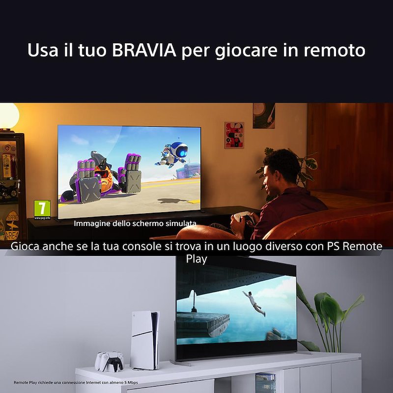 Sony TV LED 50" K50s39b.cei nero