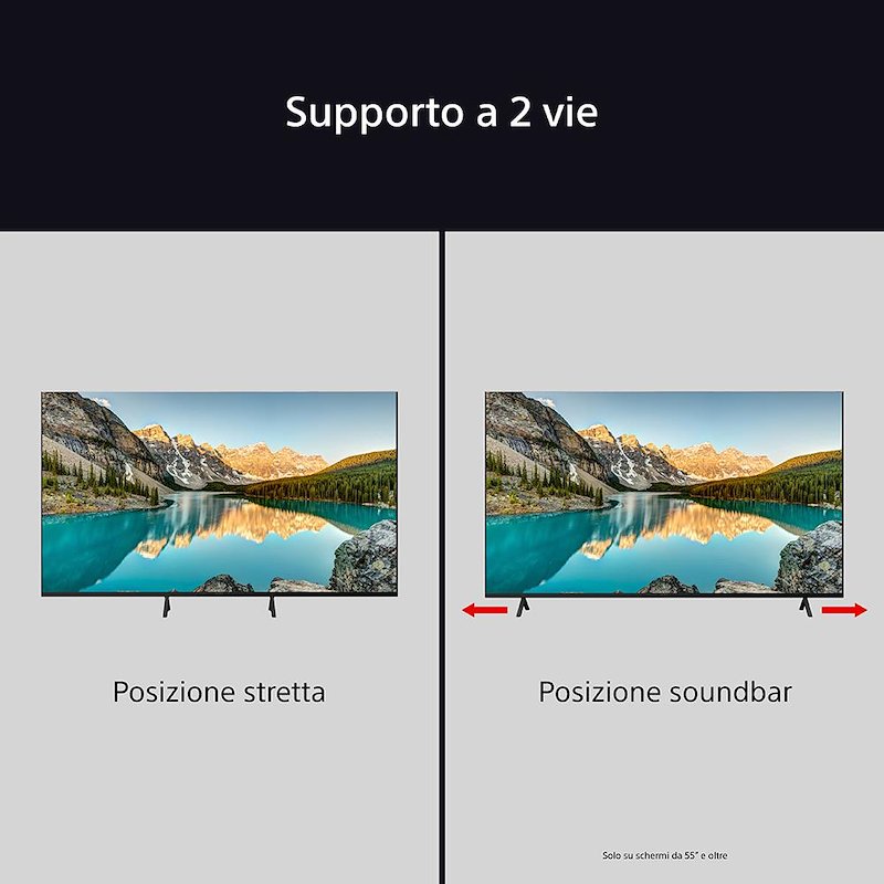 Sony TV LED 55" K55s39b.cei Nero